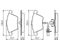 BOSCH Sada brzdovch destiek - kotouov brzda BO 0986494283, 0 986 494 283