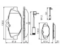 BOSCH Sada brzdovch destiek - kotouov brzda BO 0986494285, 0 986 494 285