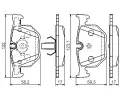 BOSCH Sada brzdovch destiek - kotouov brzda BO 0986494286, 0 986 494 286