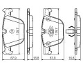 BOSCH Sada brzdovch destiek - kotouov brzda BO 0986494294, 0 986 494 294