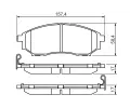 BOSCH Sada brzdovch destiek - kotouov brzda BO 0986494295, 0 986 494 295