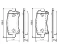 BOSCH Sada brzdovch destiek - kotouov brzda BO 0986494297, 0 986 494 297