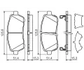 BOSCH Sada brzdovch destiek - kotouov brzda BO 0986494321, 0 986 494 321