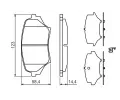 BOSCH Sada brzdovch destiek - kotouov brzda ‐ BO 0986494322