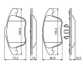 BOSCH Sada brzdovch destiek - kotouov brzda BO 0986494324, 0 986 494 324