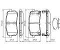 BOSCH Sada brzdovch destiek - kotouov brzda BO 0986494327, 0 986 494 327