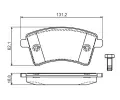 BOSCH Sada brzdovch destiek - kotouov brzda BO 0986494332, 0 986 494 332