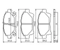 BOSCH Sada brzdovch destiek - kotouov brzda BO 0986494333, 0 986 494 333