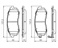 BOSCH Sada brzdovch destiek - kotouov brzda BO 0986494337, 0 986 494 337