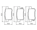 BOSCH Sada brzdovch destiek - kotouov brzda BO 0986494338, 0 986 494 338