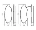 BOSCH Sada brzdovch destiek - kotouov brzda BO 0986494345, 0 986 494 345