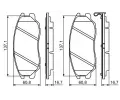 BOSCH Sada brzdovch destiek - kotouov brzda BO 0986494347, 0 986 494 347