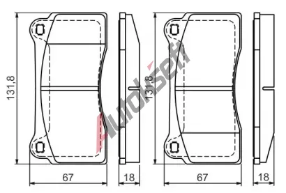 BOSCH Sada brzdovch destiek - kotouov brzda BO 0986494353, 0 986 494 353