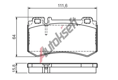 BOSCH Sada brzdovch destiek - kotouov brzda BO 0986494356, 0 986 494 356