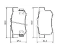 BOSCH Sada brzdovch destiek - kotouov brzda BO 0986494358, 0 986 494 358