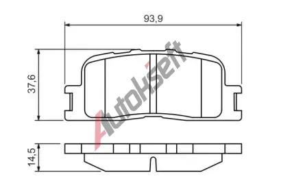 BOSCH Sada brzdovch destiek - kotouov brzda BO 0986494359, 0 986 494 359