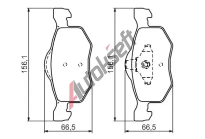 BOSCH Sada brzdovch destiek - kotouov brzda BO 0986494361, 0 986 494 361