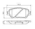 BOSCH Sada brzdovch destiek - kotouov brzda ‐ BO 0986494363