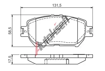 BOSCH Sada brzdovch destiek - kotouov brzda BO 0986494363, 0 986 494 363