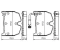 BOSCH Sada brzdovch destiek - kotouov brzda BO 0986494364, 0 986 494 364