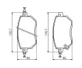 BOSCH Sada brzdovch destiek - kotouov brzda ‐ BO 0986494366