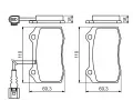 BOSCH Sada brzdovch destiek - kotouov brzda BO 0986494367, 0 986 494 367