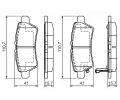 BOSCH Sada brzdovch destiek - kotouov brzda BO 0986494369, 0 986 494 369