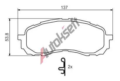 BOSCH Sada brzdovch destiek - kotouov brzda BO 0986494373, 0 986 494 373