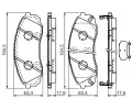 BOSCH Sada brzdovch destiek - kotouov brzda BO 0986494377, 0 986 494 377