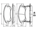 BOSCH Sada brzdovch destiek - kotouov brzda BO 0986494379, 0 986 494 379