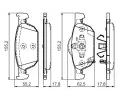 BOSCH Sada brzdovch destiek - kotouov brzda BO 0986494383, 0 986 494 383