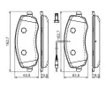 BOSCH Sada brzdovch destiek - kotouov brzda BO 0986494385, 0 986 494 385