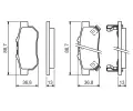 BOSCH Sada brzdovch destiek - kotouov brzda BO 0986494392, 0 986 494 392