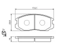 BOSCH Sada brzdovch destiek - kotouov brzda BO 0986494397, 0 986 494 397