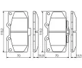 BOSCH Sada brzdovch destiek - kotouov brzda BO 0986494398, 0 986 494 398