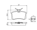 BOSCH Sada brzdovch destiek - kotouov brzda BO 0986494399, 0 986 494 399