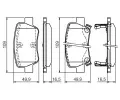 BOSCH Sada brzdovch destiek - kotouov brzda BO 0986494403, 0 986 494 403