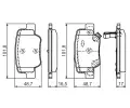 Sada brzdovch destiek BOSCH ‐ BO 0986494404