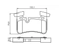 BOSCH Sada brzdovch destiek - kotouov brzda BO 0986494411, 0 986 494 411