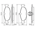 BOSCH Sada brzdovch destiek - kotouov brzda BO 0986494413, 0 986 494 413