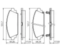 BOSCH Sada brzdovch destiek - kotouov brzda BO 0986494414, 0 986 494 414