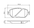 BOSCH Sada brzdovch destiek - kotouov brzda BO 0986494418, 0 986 494 418