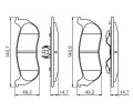 BOSCH Sada brzdovch destiek - kotouov brzda BO 0986494419, 0 986 494 419