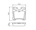 BOSCH Sada brzdovch destiek - kotouov brzda BO 0986494424, 0 986 494 424