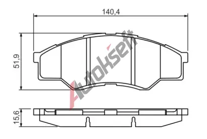 BOSCH Sada brzdovch destiek - kotouov brzda BO 0986494425, 0 986 494 425