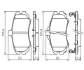 BOSCH Sada brzdovch destiek - kotouov brzda BO 0986494426, 0 986 494 426