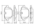 BOSCH Sada brzdovch destiek - kotouov brzda BO 0986494432, 0 986 494 432