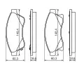 BOSCH Sada brzdovch destiek - kotouov brzda BO 0986494433, 0 986 494 433