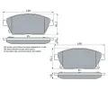 BOSCH Sada brzdovch destiek - kotouov brzda BO 0986494434, 0 986 494 434