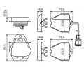 BOSCH Sada brzdovch destiek - kotouov brzda BO 0986494436, 0 986 494 436